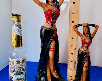 ポンバ ギラ 手描きの像 8 または 12 インチ ウンバンダ キンバンダ カンドンブレ エクス フェミニノ エクスア マリア