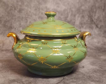 イファ オルンミラ ポット エレケ イデ イルデ オルラ アウォファカ ババラウォ アペテビ イヤニファ リーディング オドゥ用グリーン & ゴールド ソペラ 容器