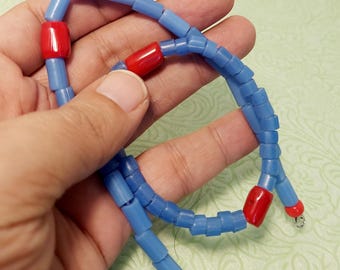 Yoruba Osun Segi Iyun Bracciale collana di perline, Isese Orisha Gioielli Ifa Oshogbo apetebi Iyalode Egbe orisa Otutuopon ilde eleke ileke mazo