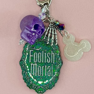 Haunted Mansion Keychain: Foolish Mortal Color-Shift Resin Bag Charm