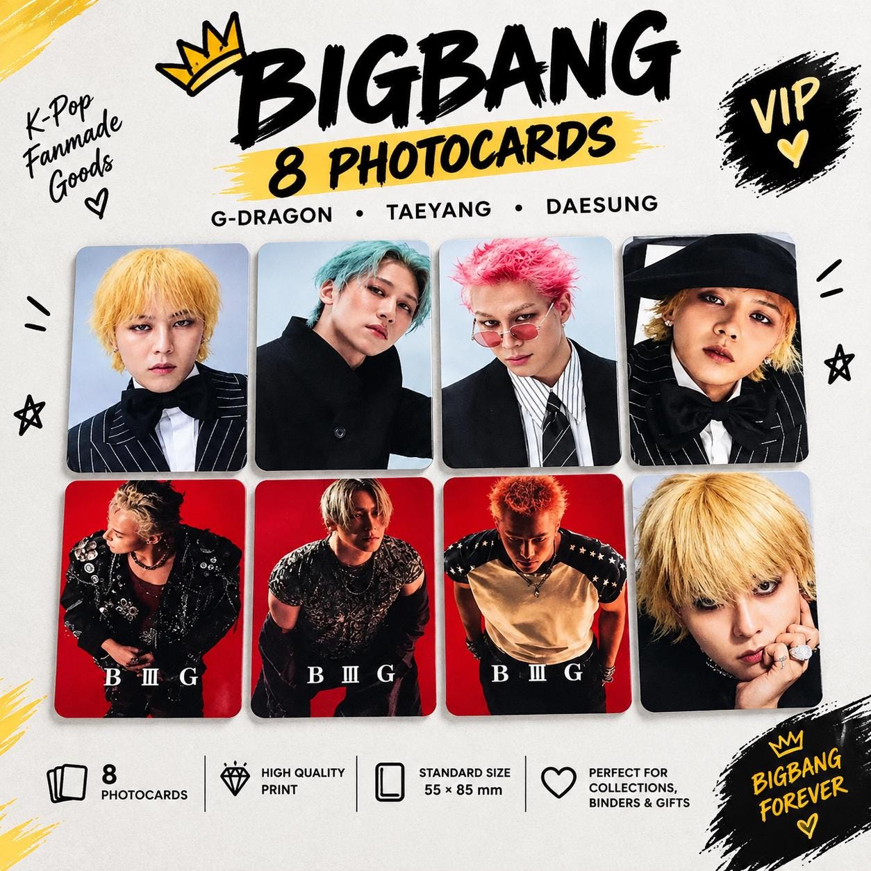 Bigbang Photocard Kpop - Etsy