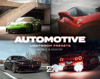 50+ Automotive Lightroom Presets for Photo Editing, Mobile & Desktop, Car Photo Filters, Bike,Street, Urban, Car Preset, Instagram Aesthetic