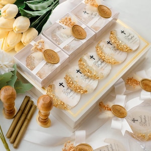 Unique epoxy resin magnet favor for baby shower party guests