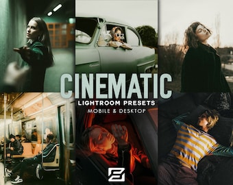 10 CINEMATIC Lightroom-voorinstellingen voor mobiel en desktop voor straatfotografie, filmvoorinstellingen, Instagram-filter, reisvoorinstellingen, esthetische voorinstellingen