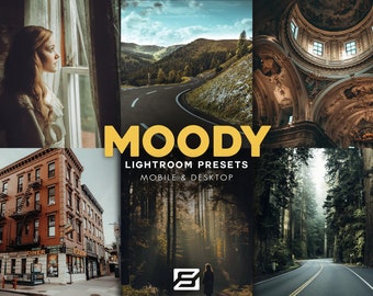 MOODY Lightroom Presets, Moody Presets, Cinematic Presets, Minimalist Presets, Old Film Presets, Vsco Presets for Bloggers, Mobile Desktop