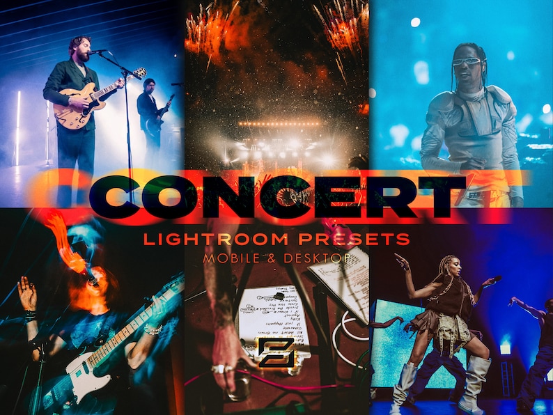Elevate concert photos with Concert Presets. Add energy to your images effortlessly.