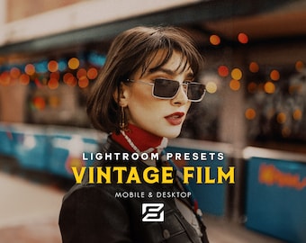 Retro Analog Presets for Bloggers | Mobile & Desktop, Photo Editing | Photo Filters, Retro Presets, Vintage Grain Presets, FujiFilm Filter
