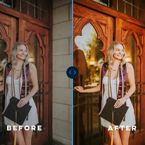 Treasure your graduation day memories forever. Preserve every moment with our specialized presets.