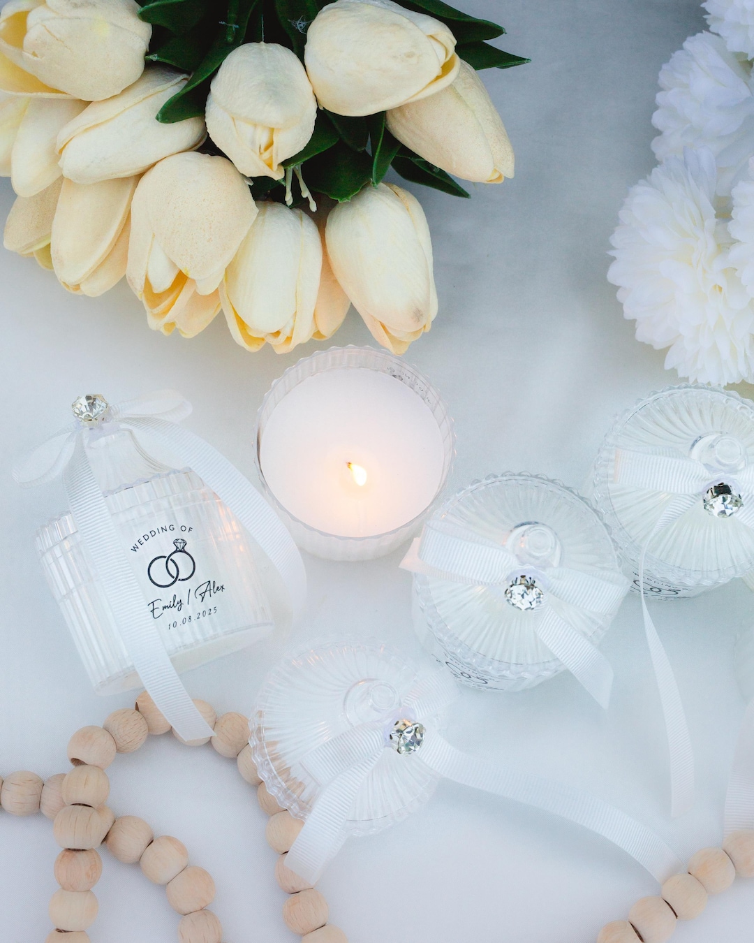 Wedding Favor Custom Candles, Bridal Shower Party Favors, Bulk Candle ...