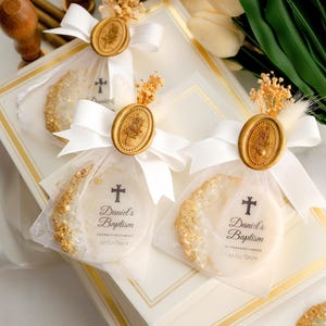 Epoxy magnet favor for first communion party thank you gifts