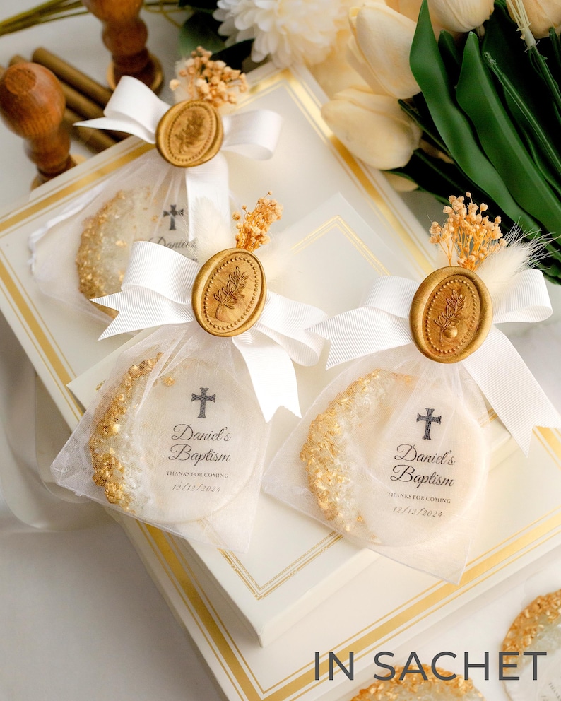 Epoxy magnet favor for first communion party thank you gifts