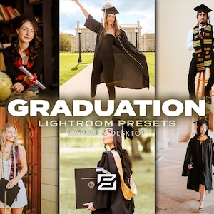 20 Graduation Lightroom Presets, Graduation Presets, Mobile Presets, Desktop Presets, Portrait presets, Pictorial Presets, School Presets