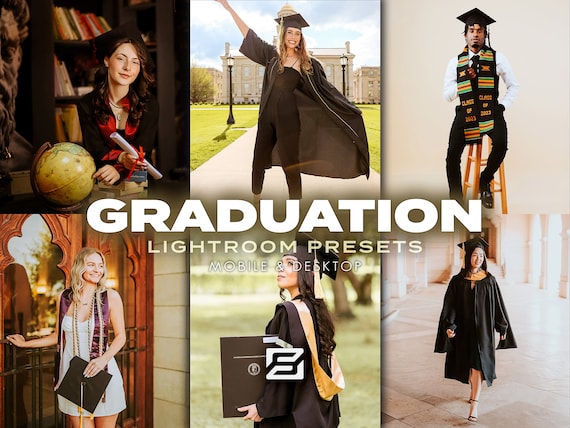 20 Graduation Lightroom Presets, Graduation Presets, Mobile Presets, Desktop Presets, Portrait presets, Pictorial Presets, School Presets