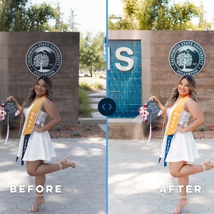 Make your graduation portraits stand out with our enhancement presets. Add a touch of magic to every photo.