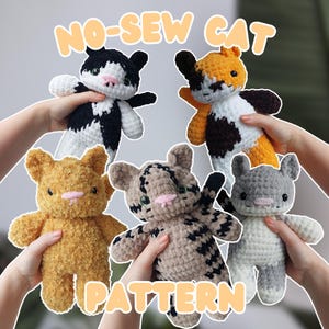PATTERN: No-Sew Cat pattern pack