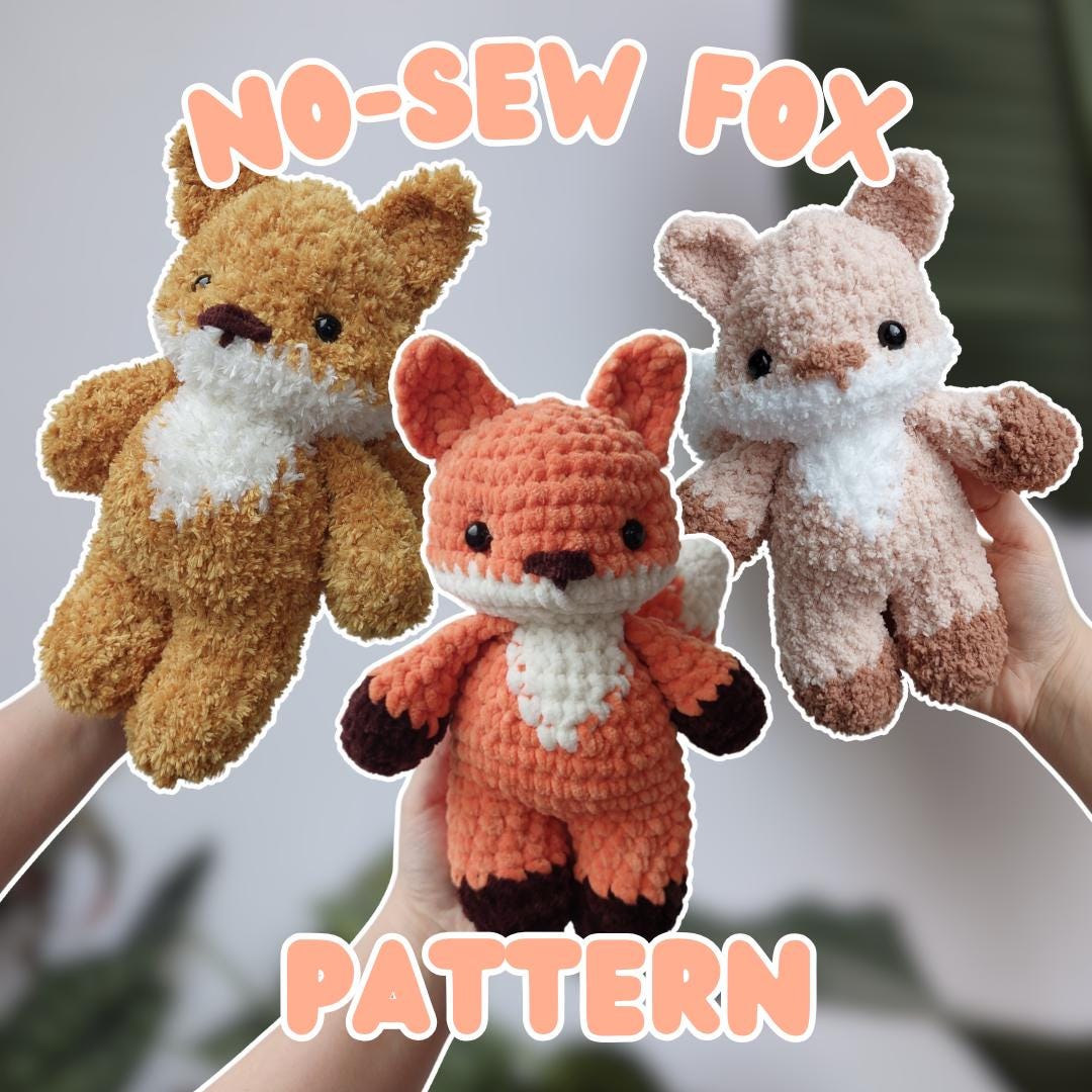 NO-SEW PATTERN: Cute crochet fox pattern