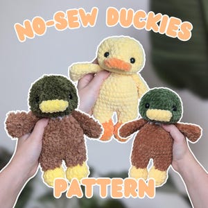 NO-SEW PATTERN: Duckies!