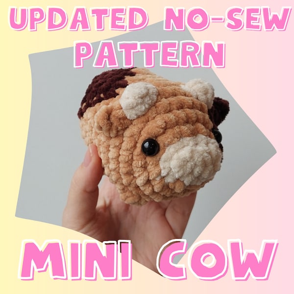 PATTERN: No-sew mini cow