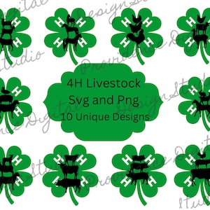 Show Pig Svg FFA Png 4H Livestock Svg 4H Svg 4H Clipart Fair Week Svg 4H Horse Png 4H Clover Svg 4H Cow Chicken Svg 4H Buyer Thank You Sign