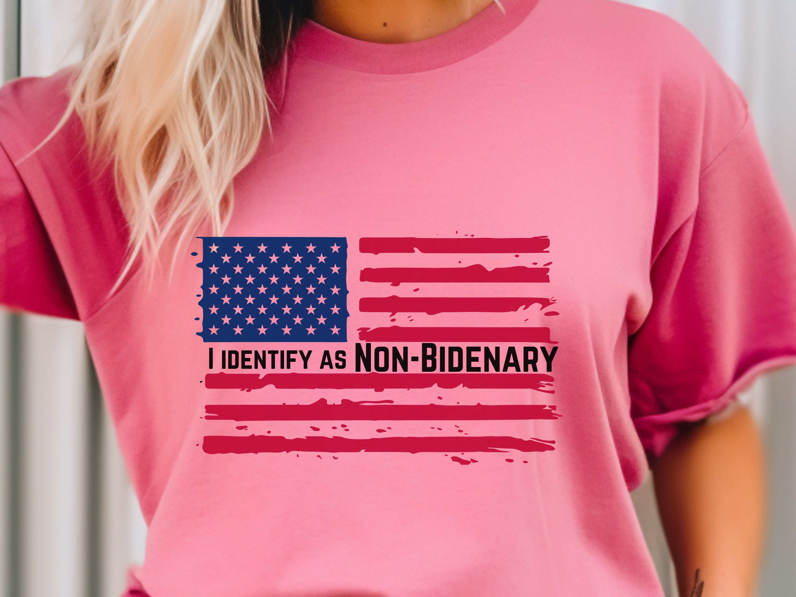 T-shirt Humour Politique Joe Biden Trump 2024 - Coton - Taille Regular
