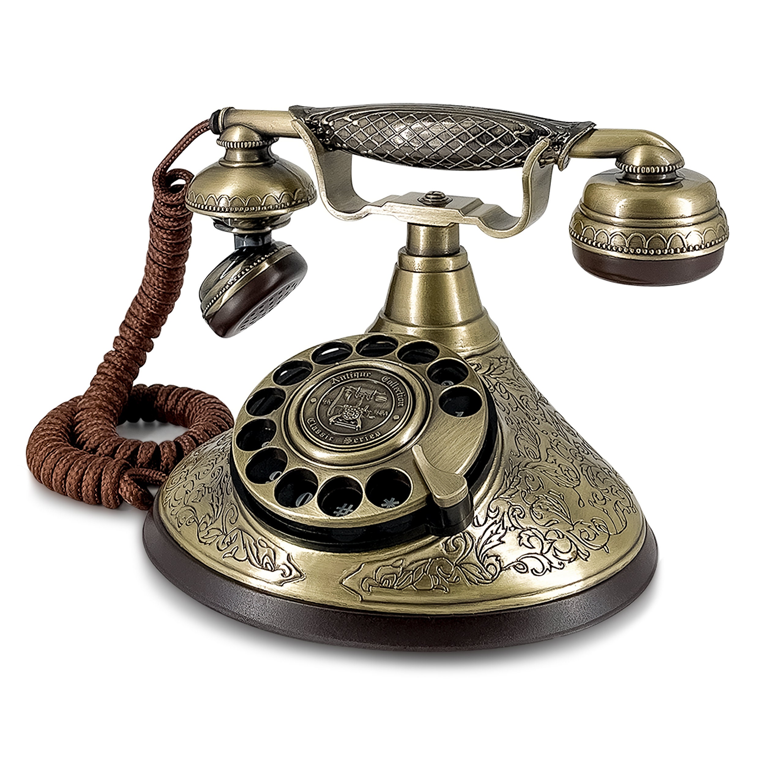 Libro degli ospiti audio in stile vintage, telefono, libro