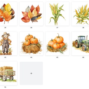 Fall Hayride Clipart Bundle: Autumn Harvest Pngs (50 Images) - Etsy