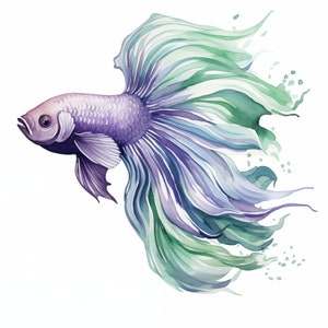 8 Fische JPG 300 DPI Clipart Vol 1 | Kommerzielle Nutzung | Sofortdownload | Fisch Clipart | Assortierte Fisch Clipart | Digitales JPG