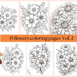 15 Blumen Malvorlagen zum Ausdrucken: Botanische Ausmalbilder (PDF Download)