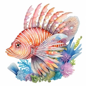 10 Fische JPG 300 DPI Clipart Vol 2 | Kommerzielle Nutzung | Sofortdownload | Fisch Clipart | Assortierte Fisch Clipart | Digitales JPG