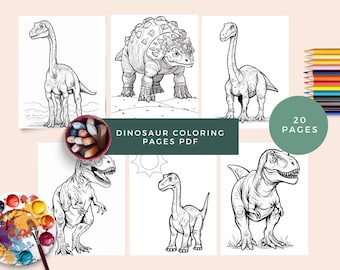 Dinosaur Coloring Pages: 20 Fun Dino Printables (PDF Download