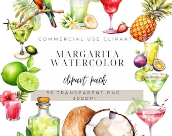 Margarita Clipart: Summer Drink PNG Images, Commercial Use