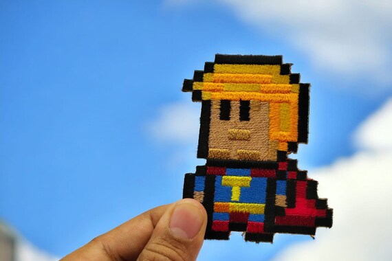 Super Trump - Donald Trump Pixel Art Embroidery Patch