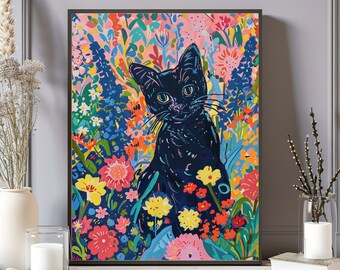 Henri Matisse Print, Matisse Poster, The Cat Art, Gallery Wall Art, Livingroom Wall Decor, Matise Art Print, Housewarming Gift for Cat Lover