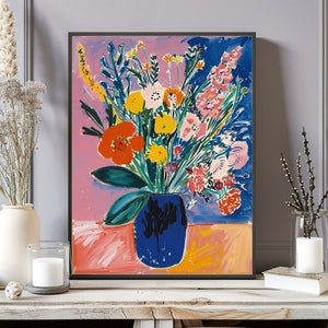 Henri Matisse Print, Flowers Wall art, Botanical Print, Gallery Wall Art, Matisse Les Pivoines, Still Life Art Print, New Housewarming Gift