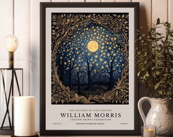 William Morris Print, Tree of Life William Morris Poster, William Morris Exhibition Print, Vintage Wall Art, Textiles Art, Tree Art Poster
