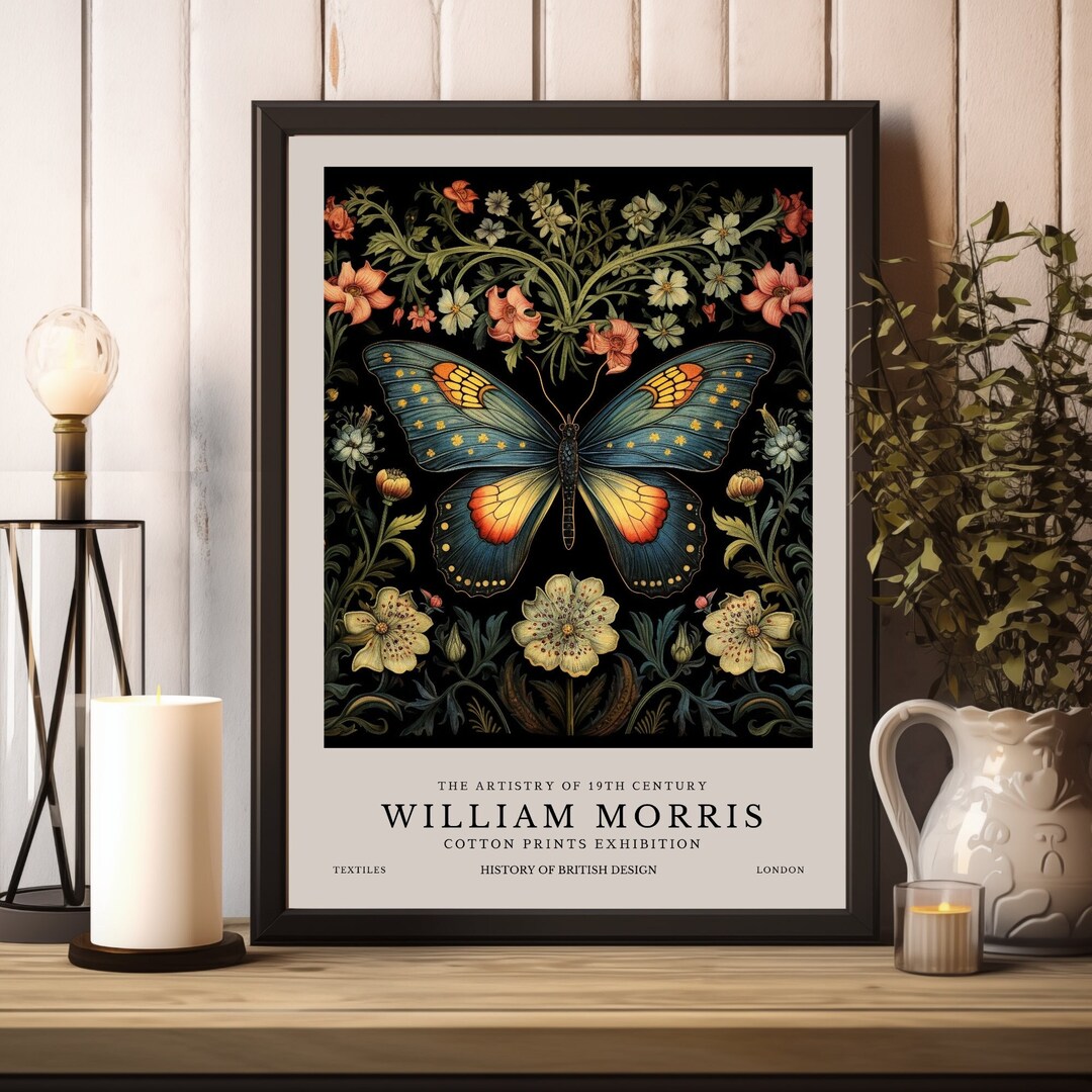 William Morris Print, William Morris Exhibition Print, William Morris ...