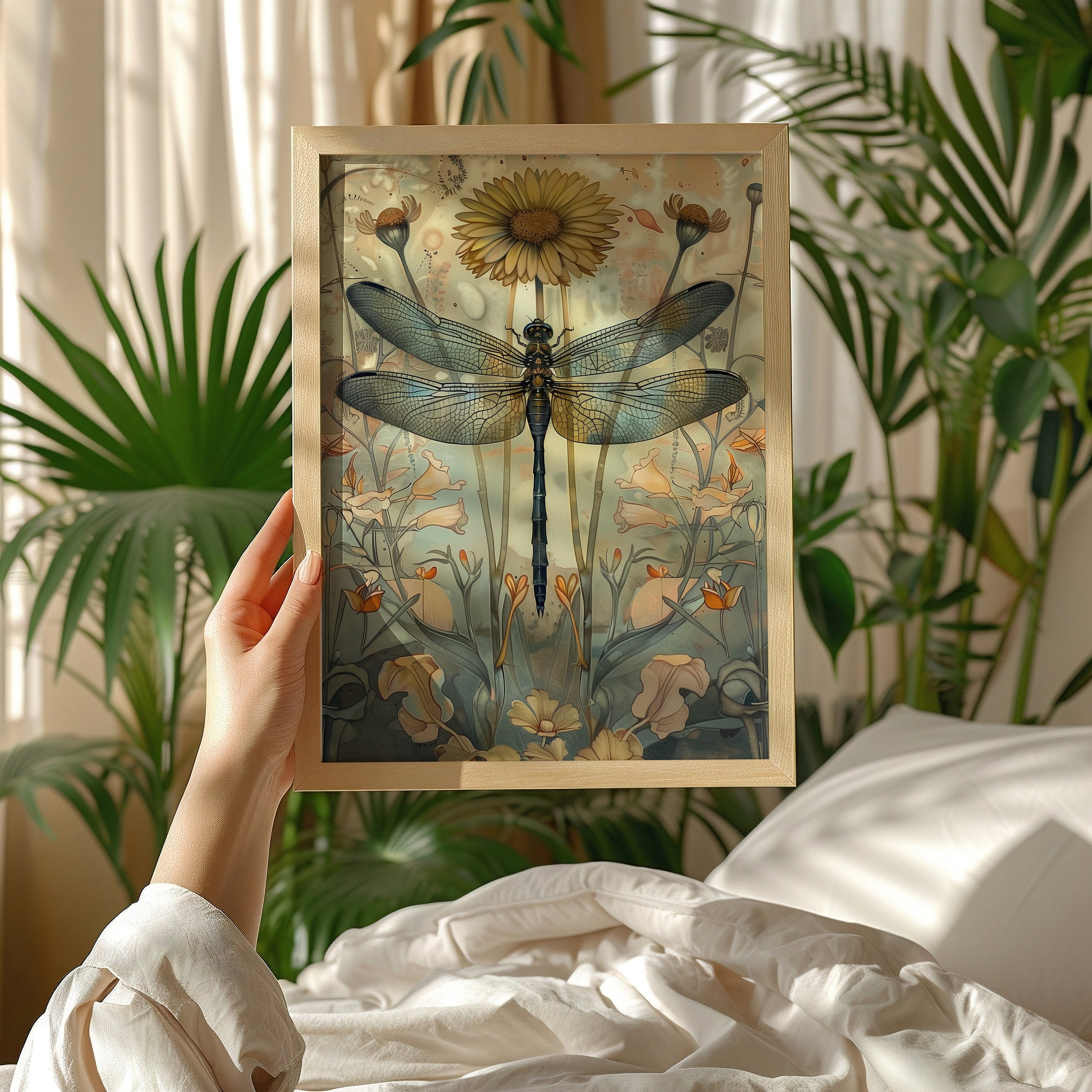 【MORISHIGE】"洛"45 座卓 (布貼) William Morris Dragonfly Print, William Morris Poster, William