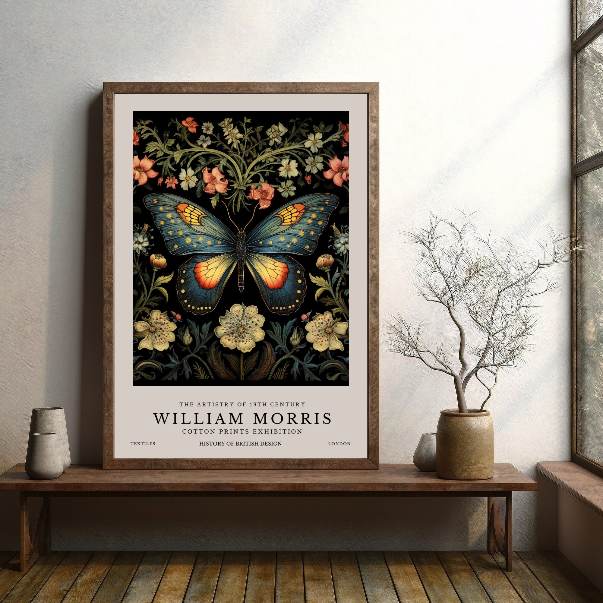 William Morris Print, William Morris Exhibition Print, William Morris ...