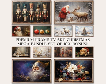 Samsung Frame TV Art Set of 100 Christmas Winter Mega Bundle, Frame TV Art Christmas and Winter, Christmas Frame TV Art, Xmas Holiday Prints