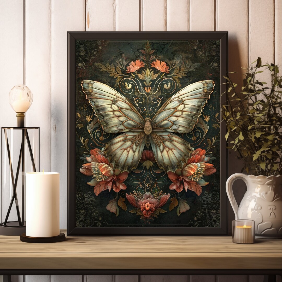 William Morris Butterfly Print, William Morris Exhibition Print ...
