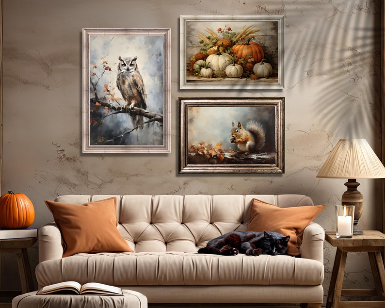 Autumn Gallery Wall Prints Set of 10, Fall Printable Art Gallery, Wall ...