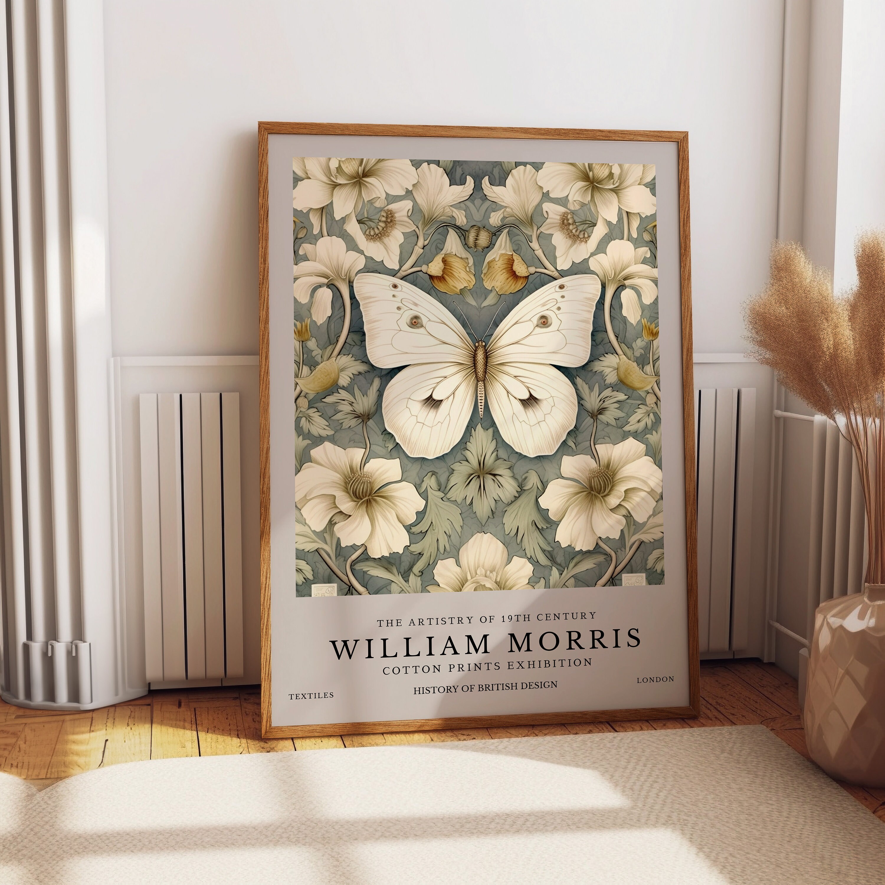 William Morris Butterfly Print, William Morris Exhibition Print ...