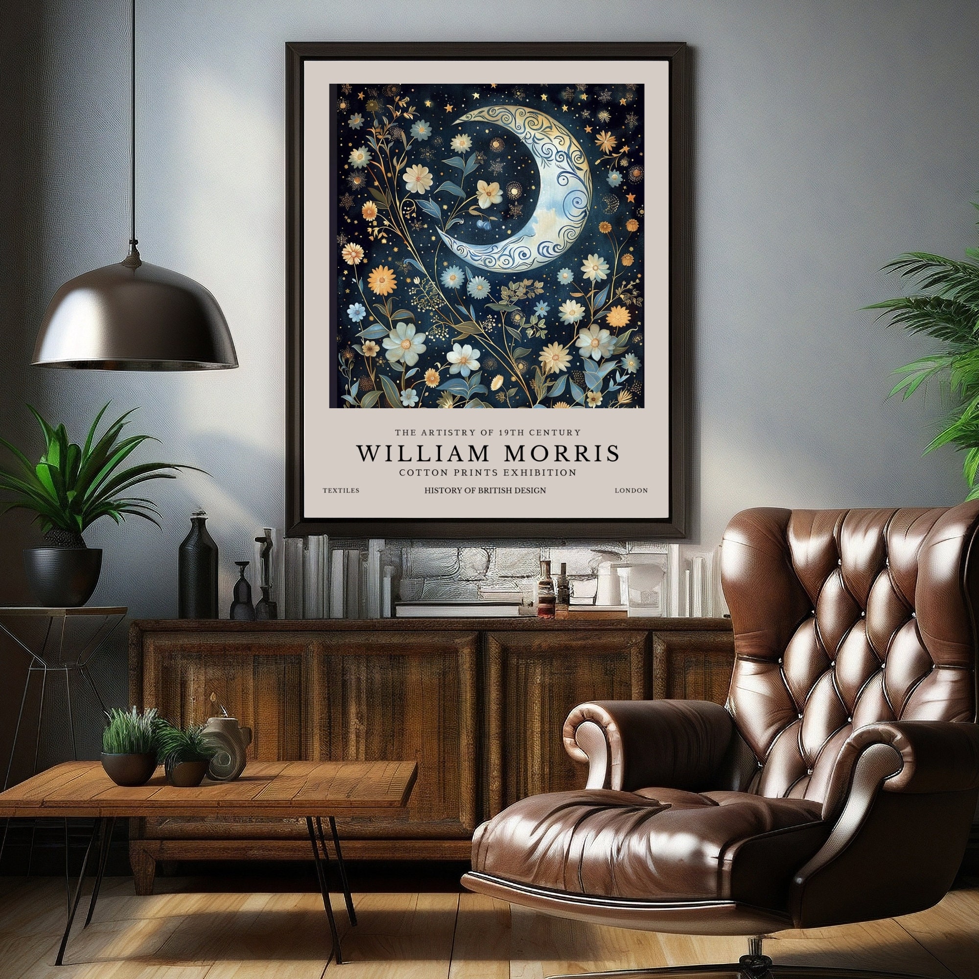 William Morris Print, William Morris Exhibition Print, William Morris ...