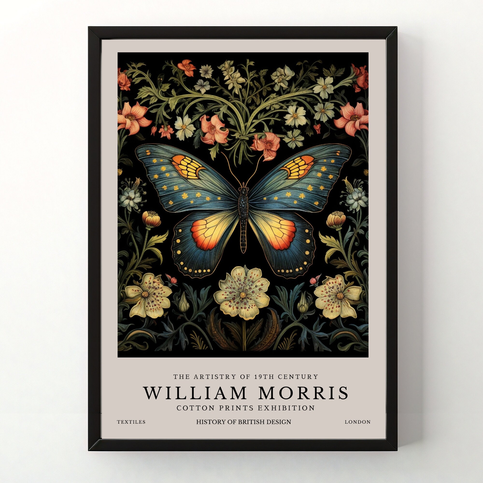 William Morris Print, William Morris Exhibition Print, William Morris ...