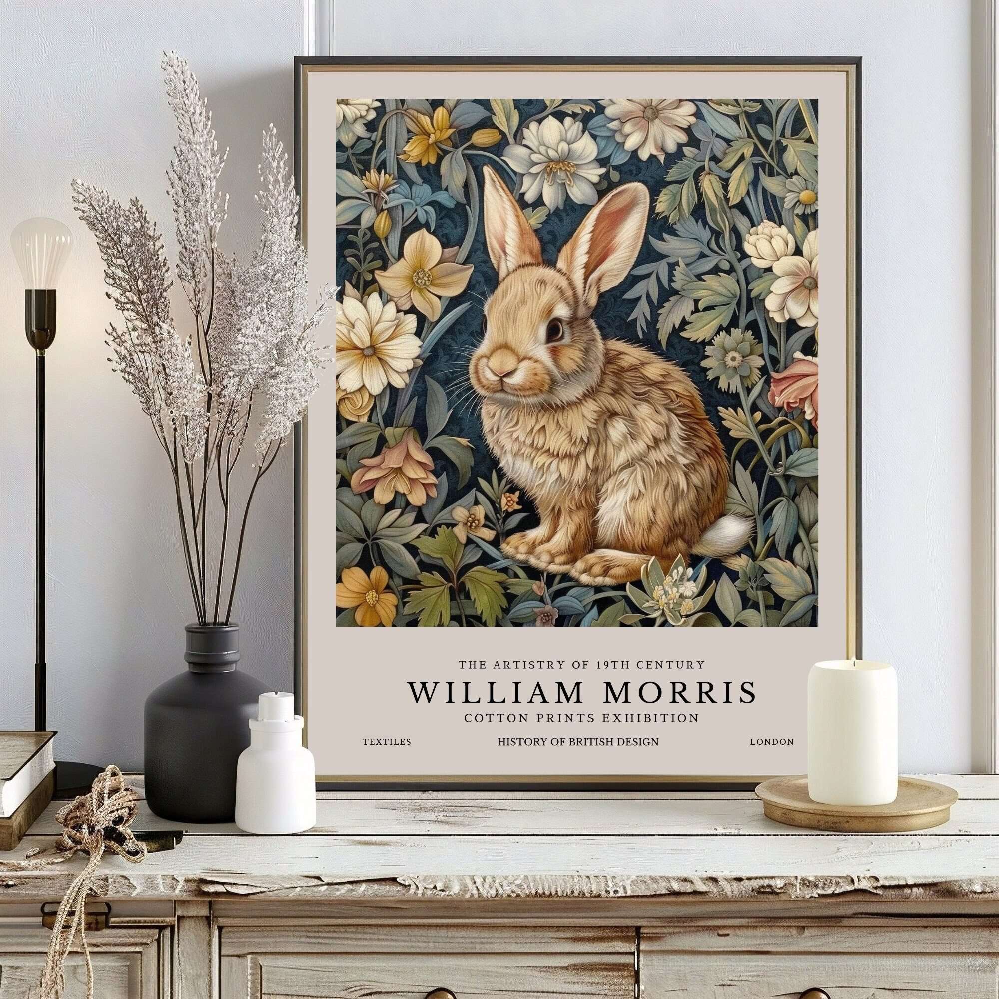 William Morris Print, William Morris Exhibition Print, William Morris ...