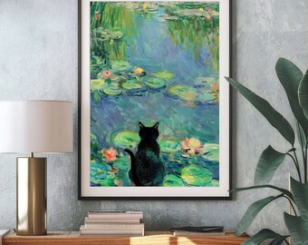 趣味絵画：かわいい黒猫の作品 趣味絵画：かわいい黒猫の作品