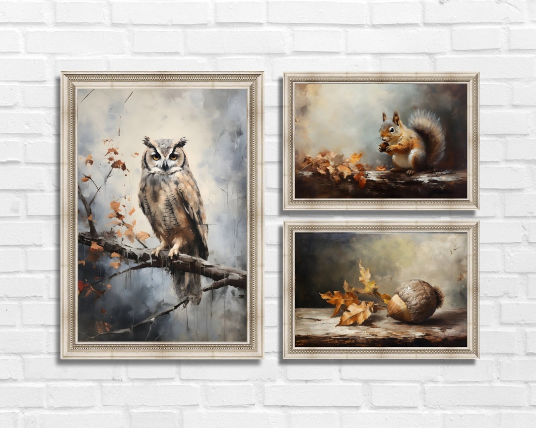 Autumn Gallery Wall Prints Set of 3, Fall Printable Art Gallery, Wall ...