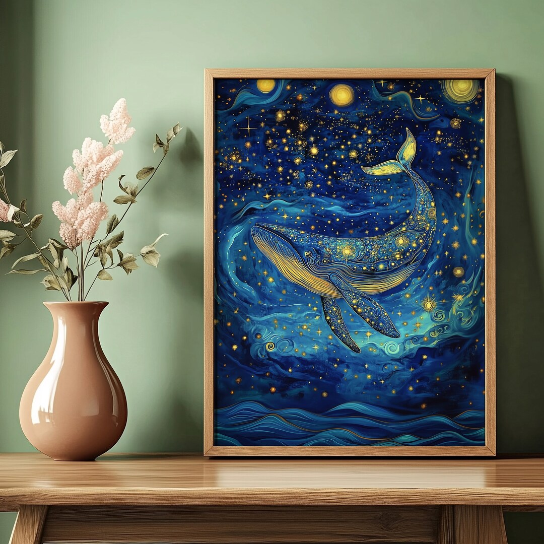 Gustav Klimt Whale Print, Gustav Klimt Poster, Klimt Exhibition