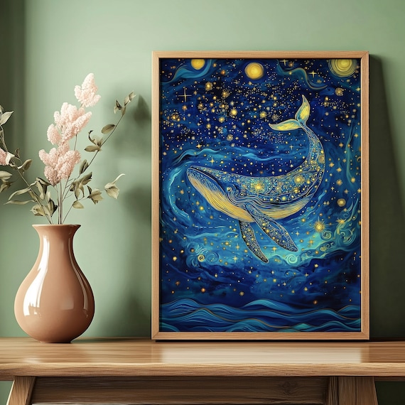 Gustav Klimt クリムト 海ベビ Gustav Klimt Whale Print, Gustav Klimt Poster, Klimt Exhibition