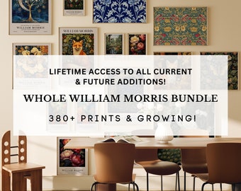 Ultimate William Morris Prints Mega Bundle, estampes d'exposition William Morris, affiche William Morris, art mural vintage, William Morris Bundle